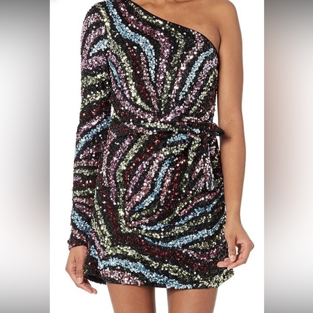 Show me your Mumu Shimmy Mini Dress